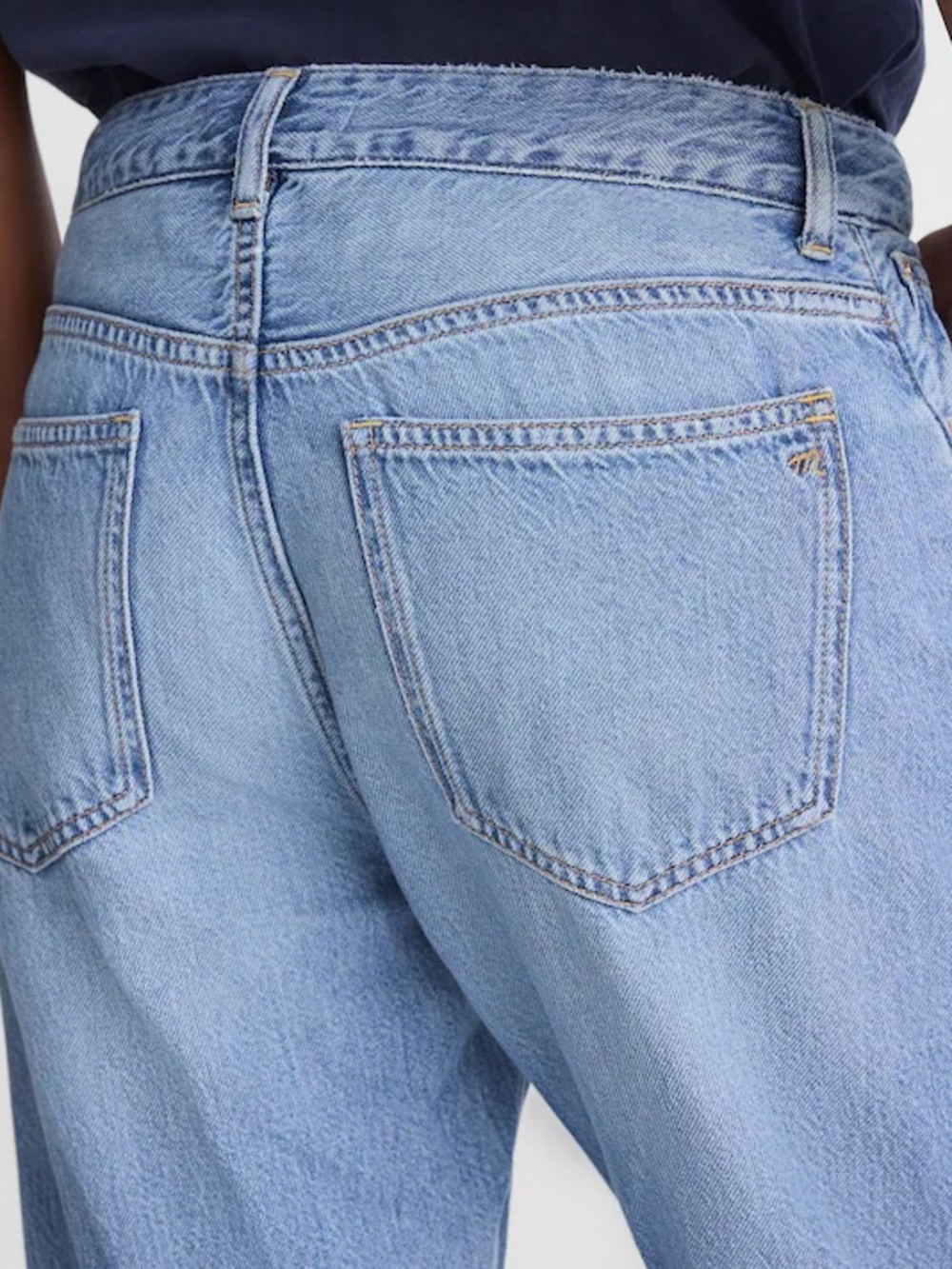 Madewell The Dean Easy Straight Jean in Airy Denim Faded Horizon Wash Size 29 - Picture 5 of 13